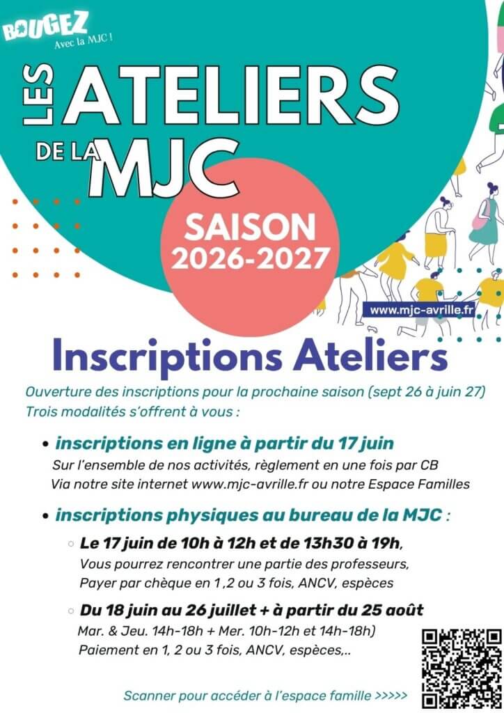 MJC lancement inscriptions saison 2026 2027